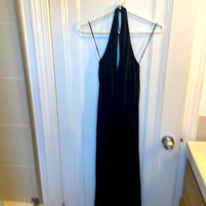 Rimini black halter maxi dress size 2P